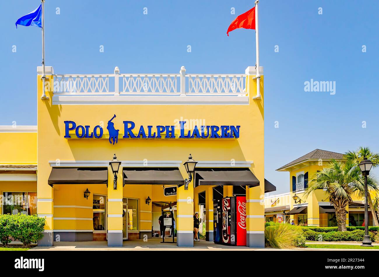 Il negozio Polo Ralph Lauren è raffigurato presso il Gulfport Premium Outlets, il 13 maggio 2023, a Gulfport, Mississippi. Polo Ralph Lauren è un marchio di abbigliamento. Foto Stock