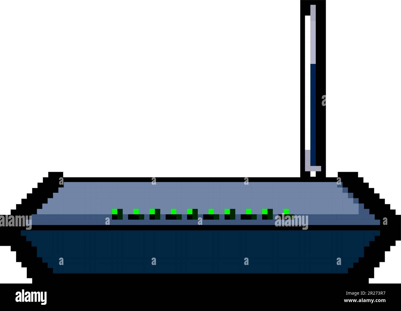 antenna dsl modem gioco pixel arte illustrazione vettore Illustrazione Vettoriale