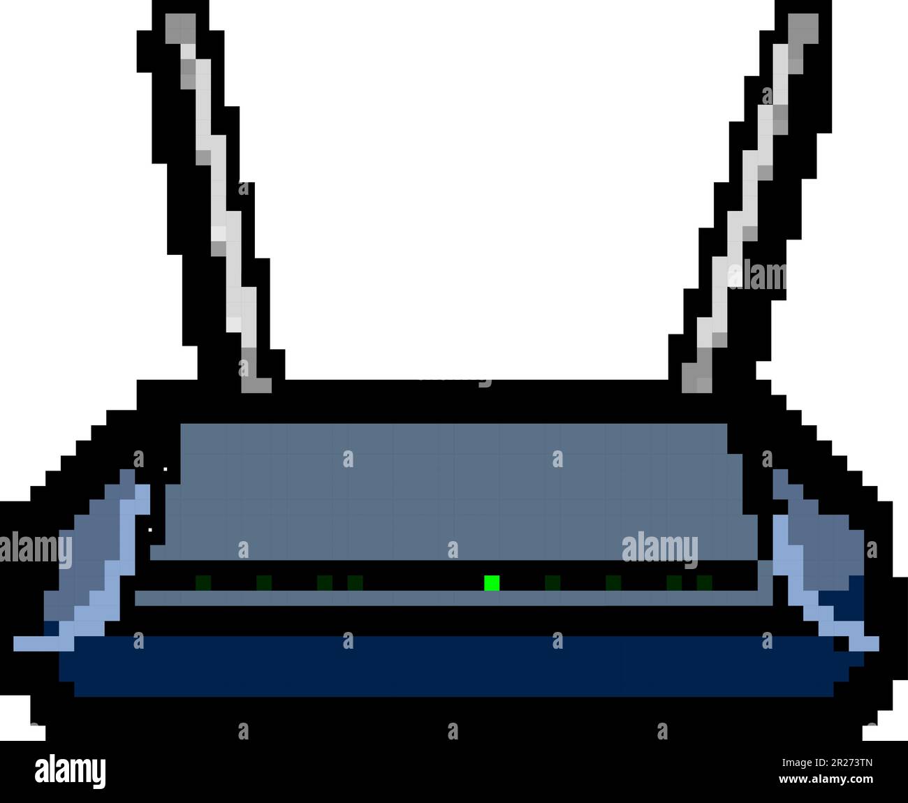 wifi dsl modem gioco pixel art vettoriale illustrazione Illustrazione Vettoriale
