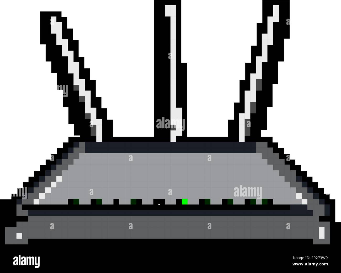 illustrazione vettore grafica pixel del gioco modem dsl lan Illustrazione Vettoriale