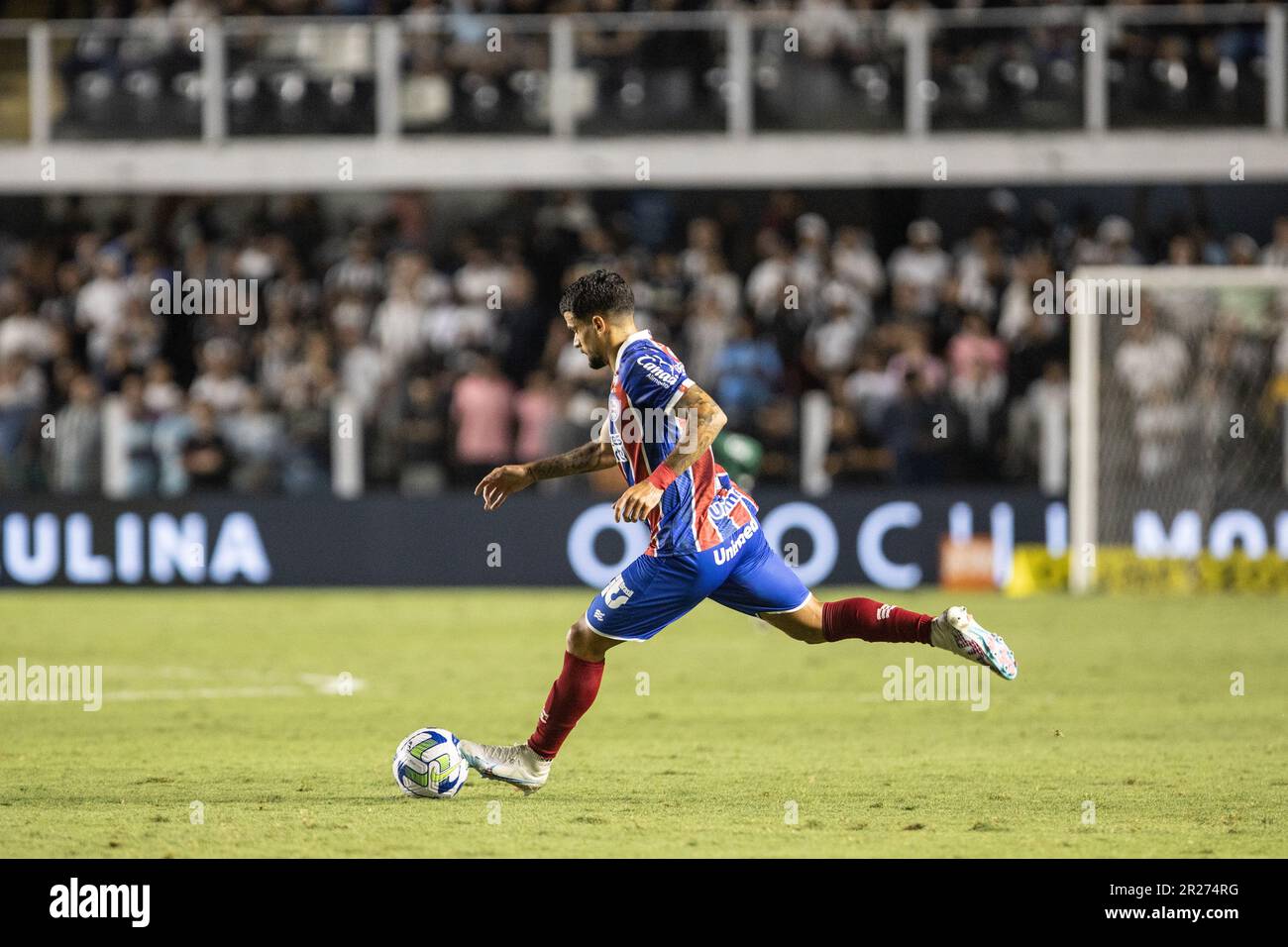 SP - SANTOS - 05/17/2023 - COPA DO BRASIL 2023, SANTOS X BAHIA - Bahia giocatore Cauty durante una partita contro Santos allo stadio Vila Belmiro per il campionato 2023 Copa do Brasil. Foto: Abner Dourado/AGIF/Sipa USA Foto Stock