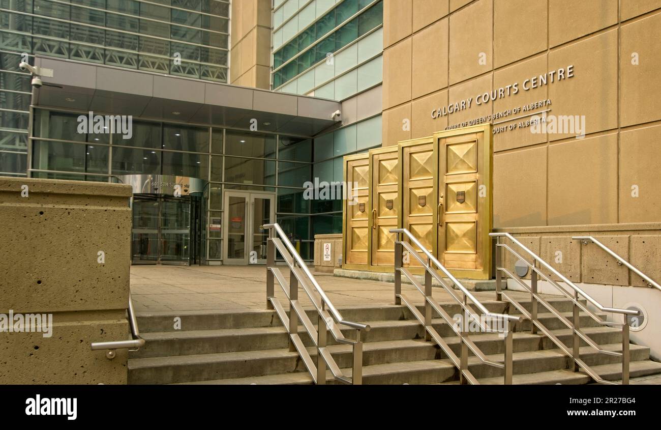 Calgary Courts Center Alberta Foto Stock