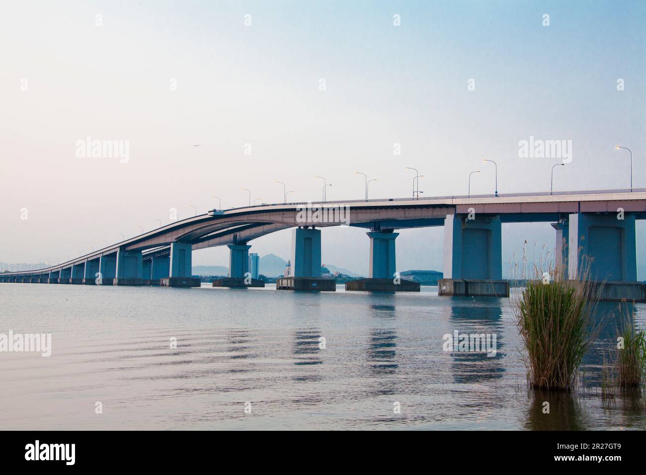 Ponte Biwako Ohashi Foto Stock