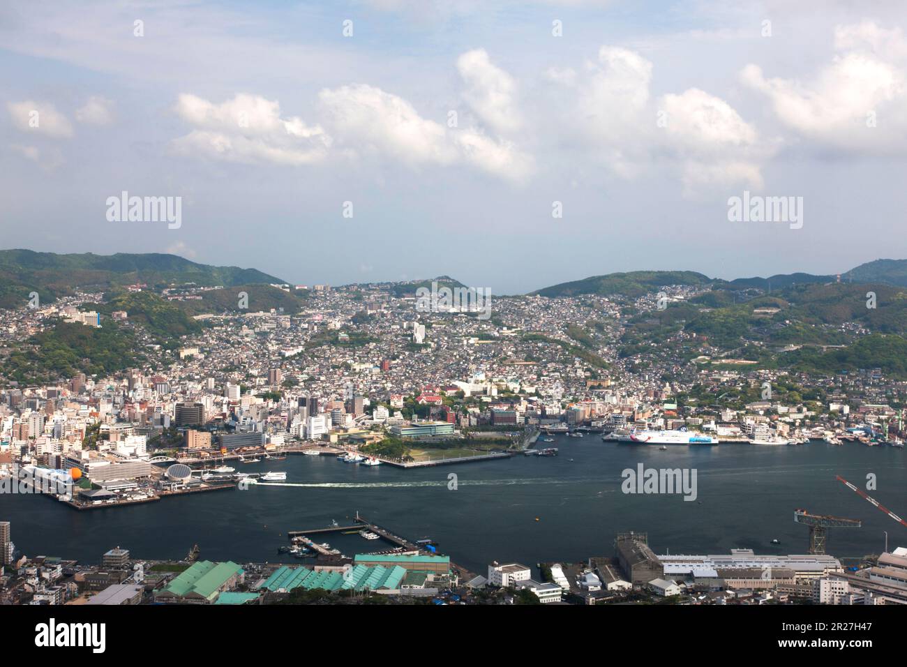 Paesaggio urbano di Nagasaki Foto Stock