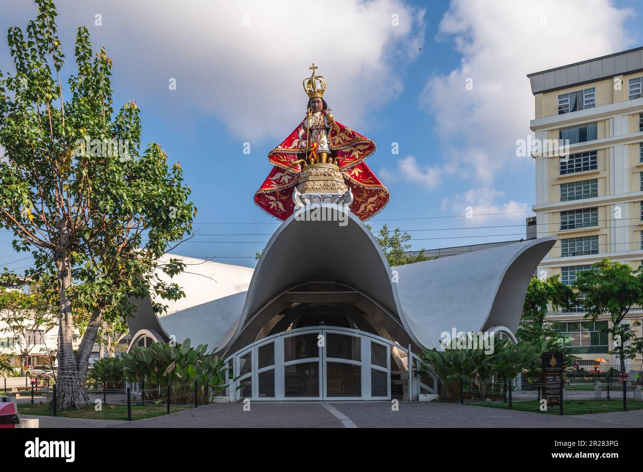 8 maggio 2023: Sto. Nino Chapel presso il Parco degli anziani nella città di Cebu, Filippine. È stato costruito come parte del progetto di modernizzazione del carbonio. La sta Foto Stock