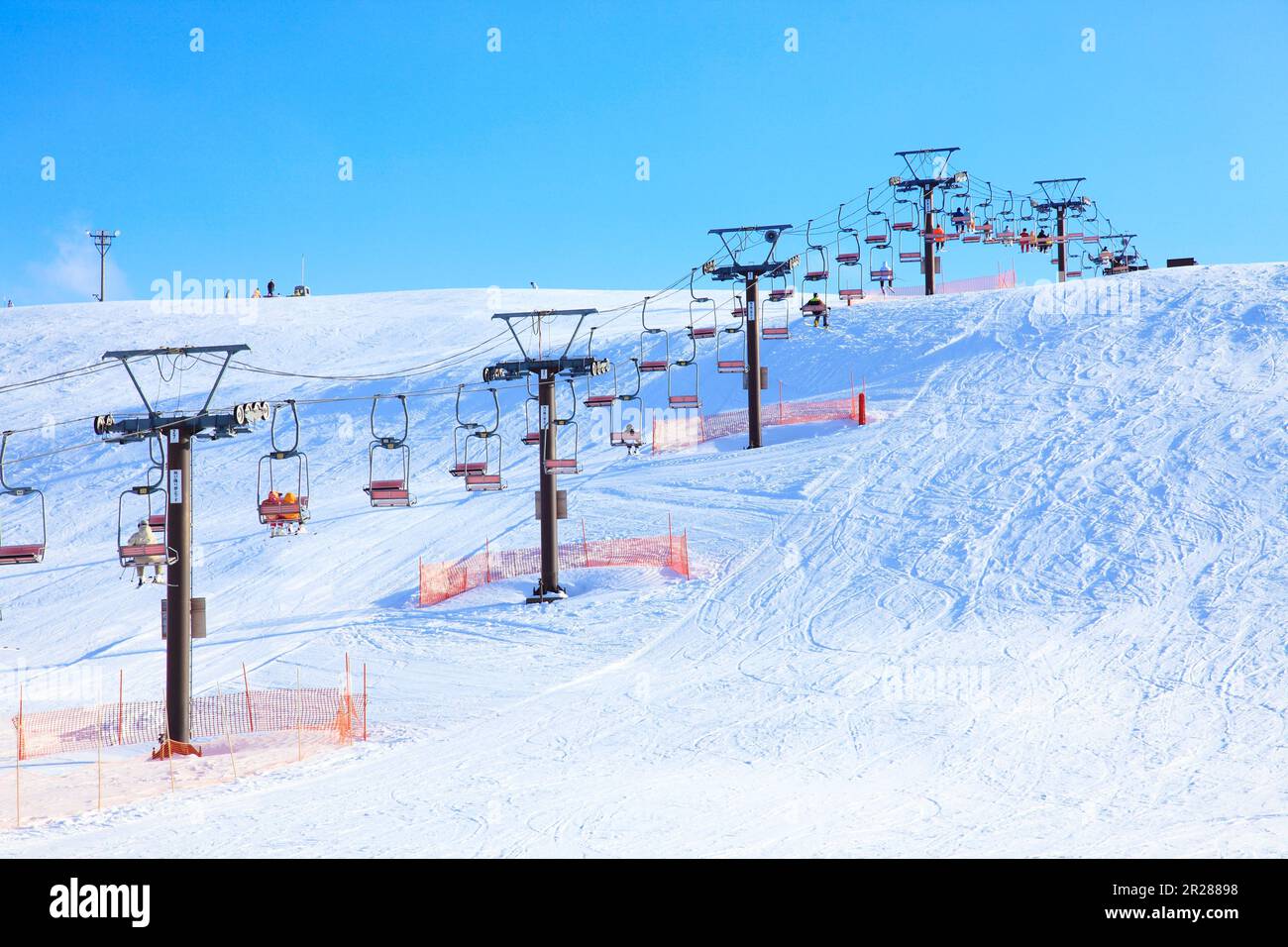 Ski lift Foto Stock