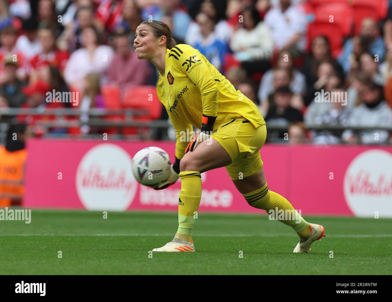 Mary Earps of Manchester United Women durante la Vitality Women's fa Cup Final soccer match tra le Chelsea Women contro le Manchester United Women a Wembl Foto Stock