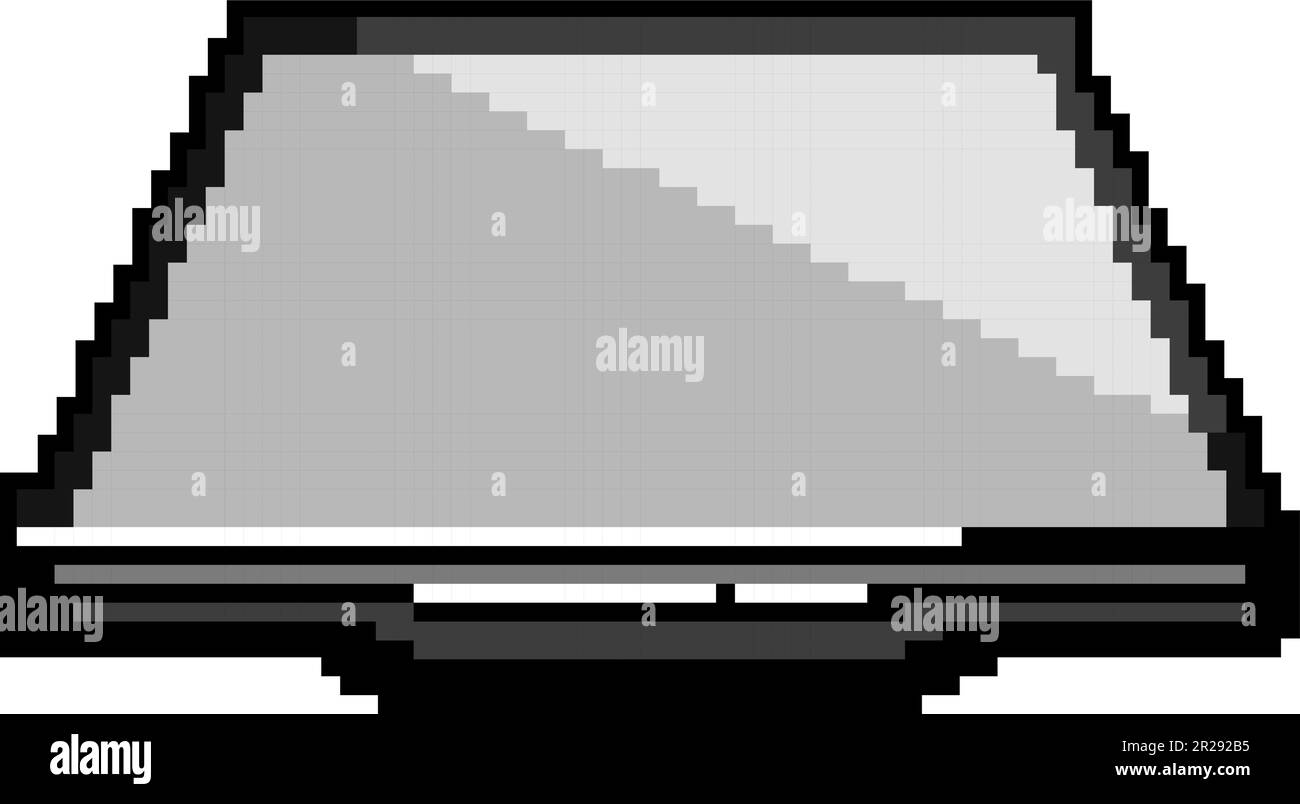 scansione scanner documento immagine vettoriale pixel art gioco Illustrazione Vettoriale
