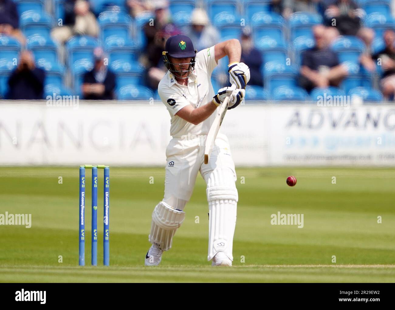 Chris Cooke di Glamorgan battendo il primo giorno della partita LV= Insurance County Championship al Central County Ground 1st, Hove. Data immagine: Giovedì 18 maggio 2023. Foto Stock