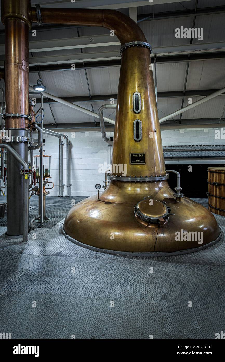 Isola di Harris - Distilleria di Harris a Tarbert , Isola di Harris , Scozia. Foto Stock