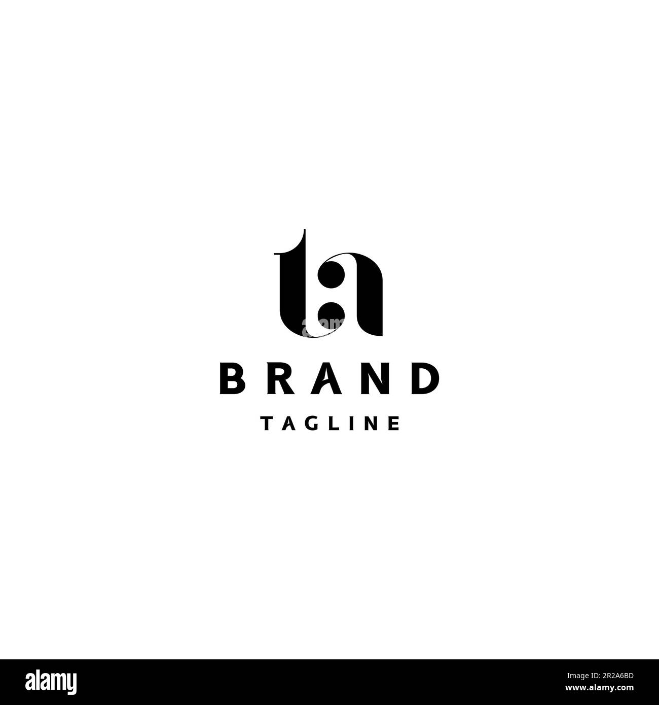 Iniziali di lusso t e un logo Design. Logo design sigle t e un'arte raffigurante, equilibrio, lusso, limitato, minimalismo moderno. Illustrazione Vettoriale
