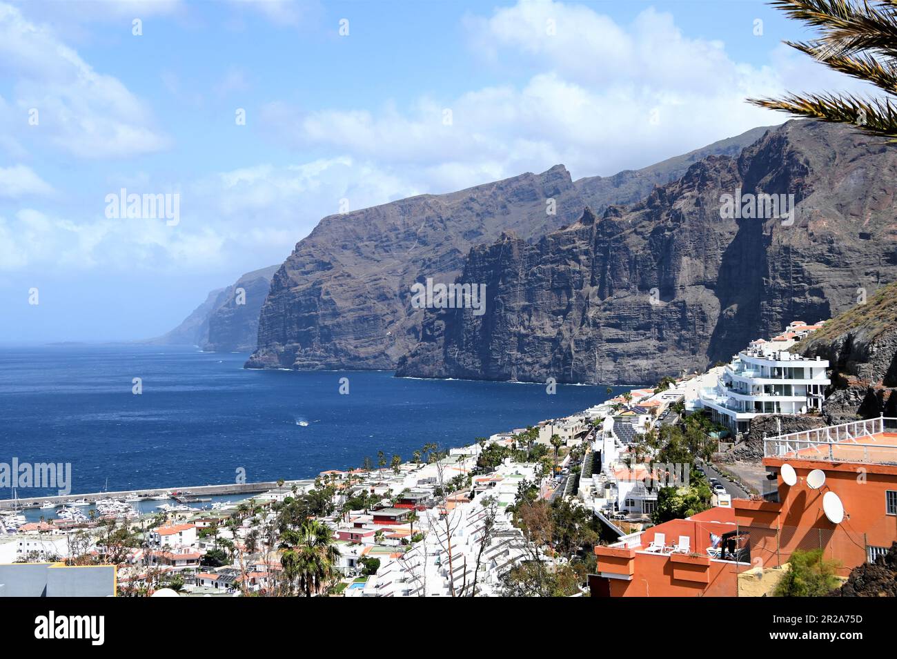 vista panoramica sulle scogliere giganti Foto Stock