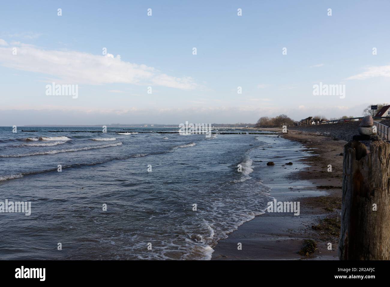 Costa tedesca del Mar Baltico in primavera Foto Stock