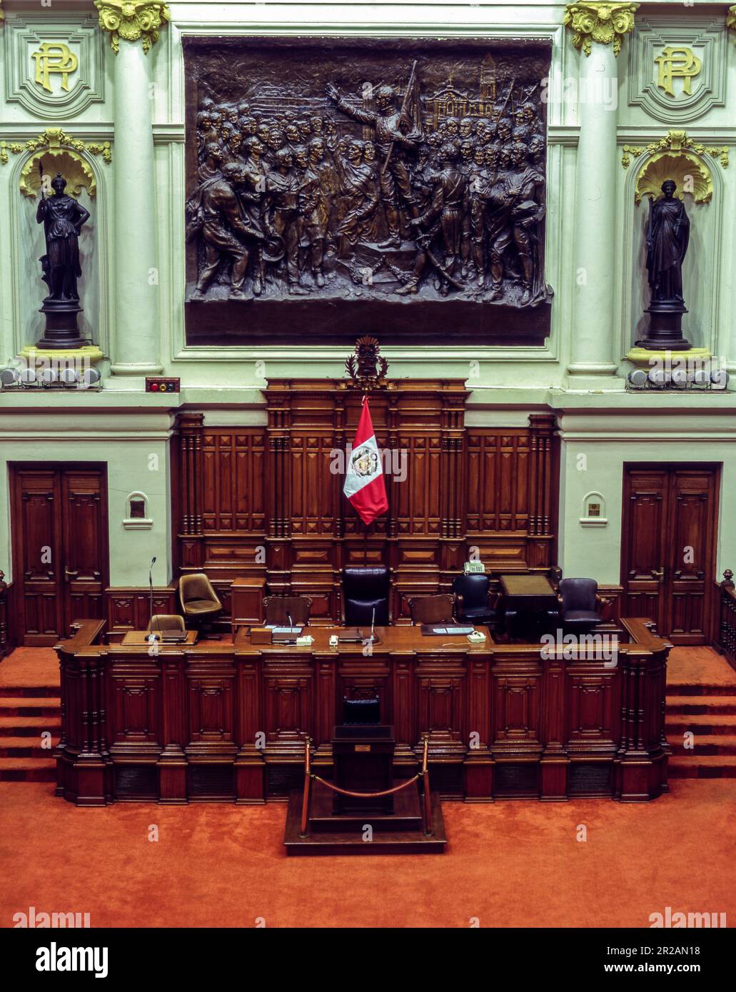 Congresso dei deputati peruviano Foto Stock