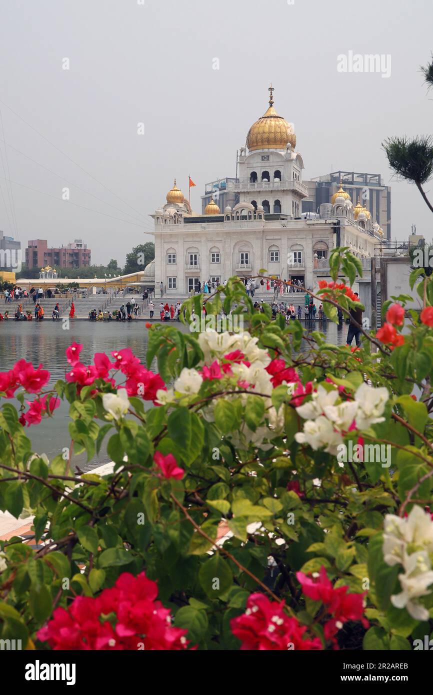 Gurdwara Bangla Sahib, Delhi, India Foto Stock