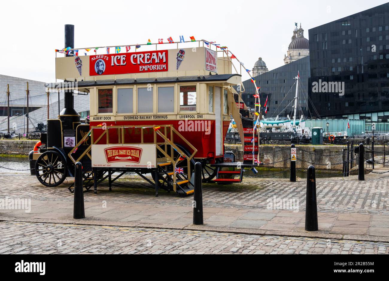 Albert's Ice Cream Emporium Foto Stock
