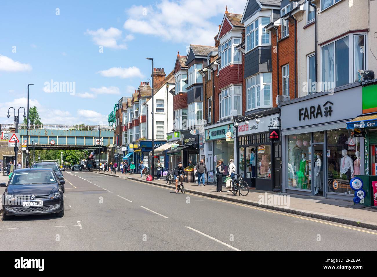 Turnham Green Terrace, Chiswick, London Borough of Hounslow, Greater London, England, United Kingdom Foto Stock