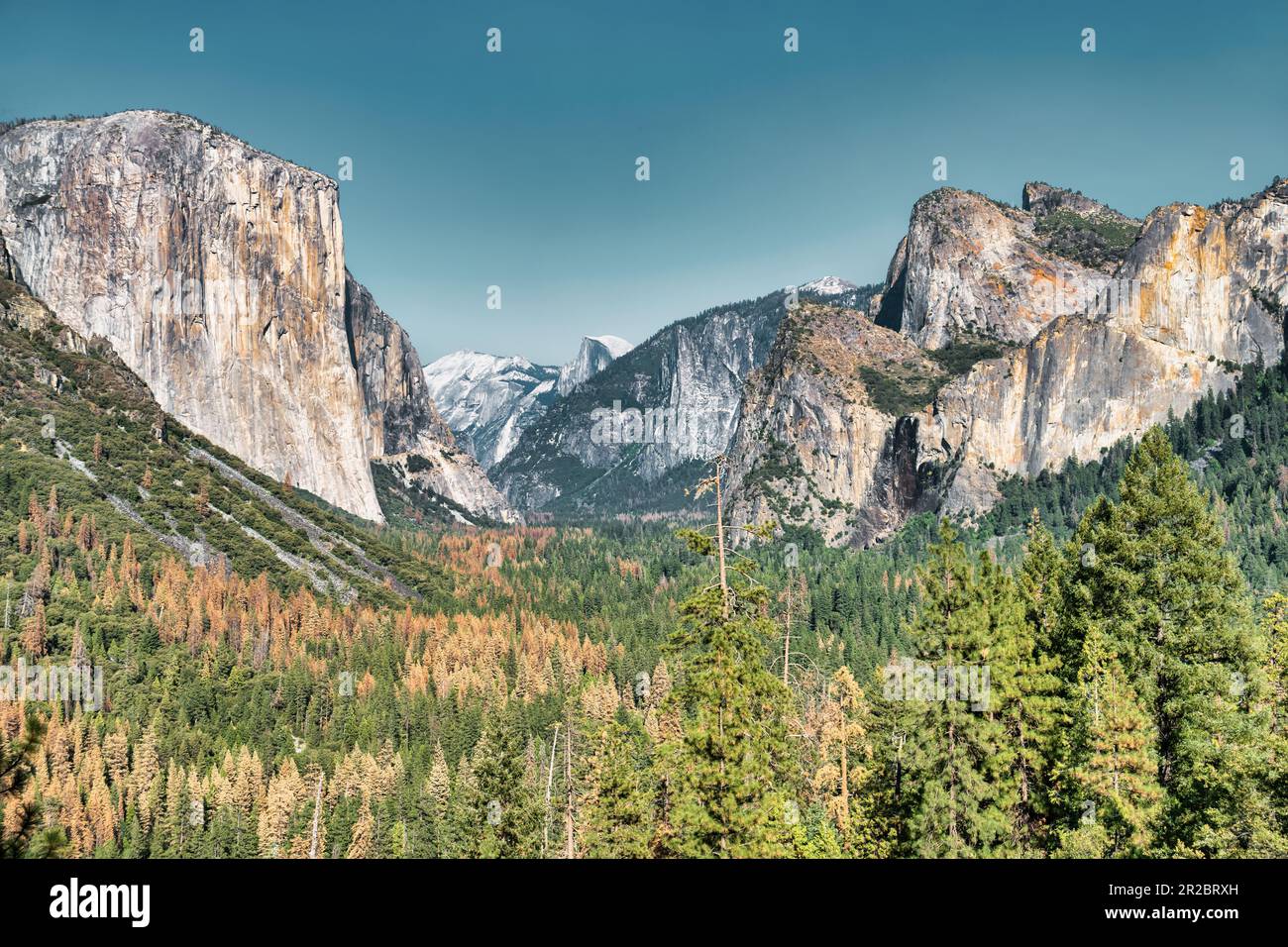 Vista del tunnel nel parco nazionale di Yosemite, California, Stati Uniti Foto Stock