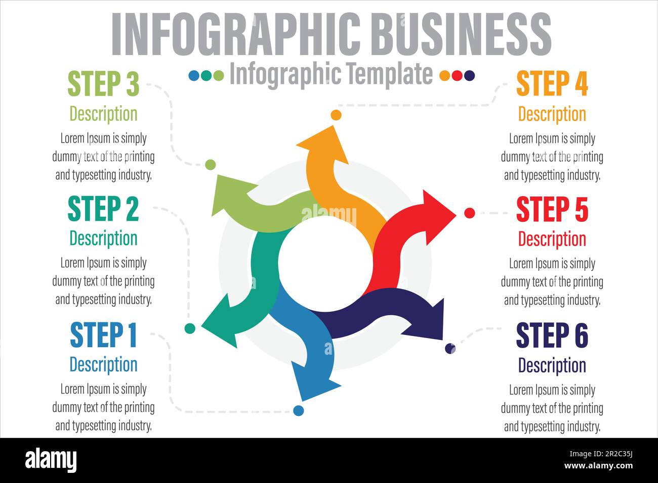 È possibile utilizzare icone e vettori di progettazione di infografiche a passi minimi per il layout del flusso di lavoro, il diagramma e il rapporto annuale. Templat di progettazione della cronologia delle infografiche vettoriali Illustrazione Vettoriale