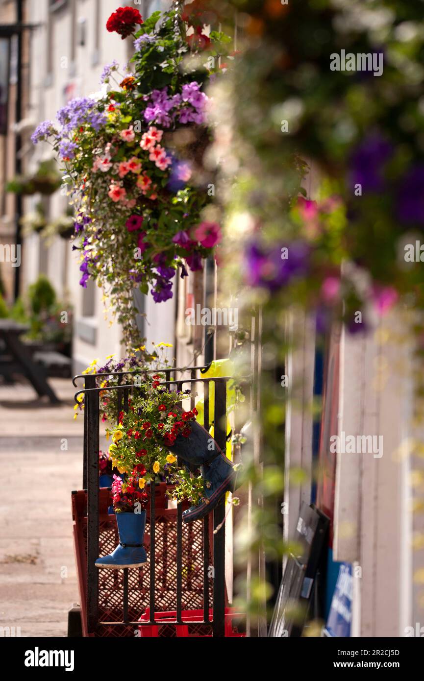 Il pub Railway Hotel su Church Street, Haydon Bridge, Northumberland Foto Stock