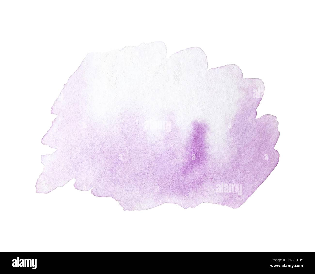 Acquerello rosa viola macchia texture isolato su sfondo bianco. Illustrazione vettoriale Illustrazione Vettoriale