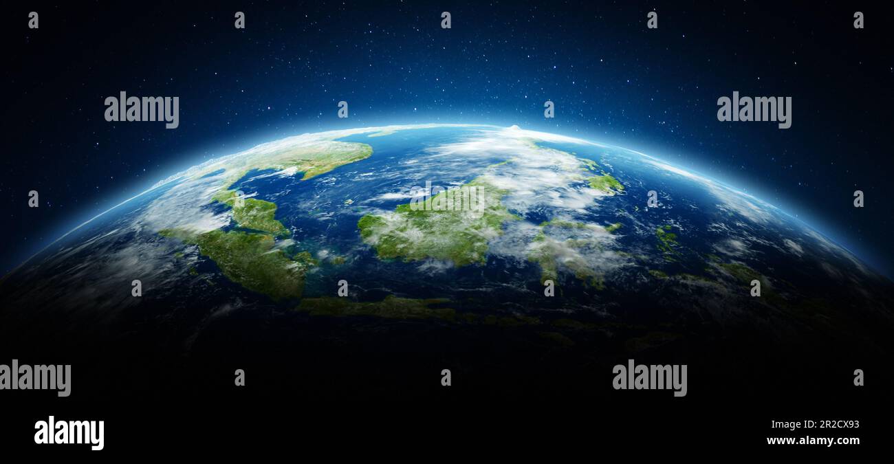 Asia sudorientale - pianeta Terra. Elementi di questa immagine forniti dalla NASA. rendering 3d Foto Stock