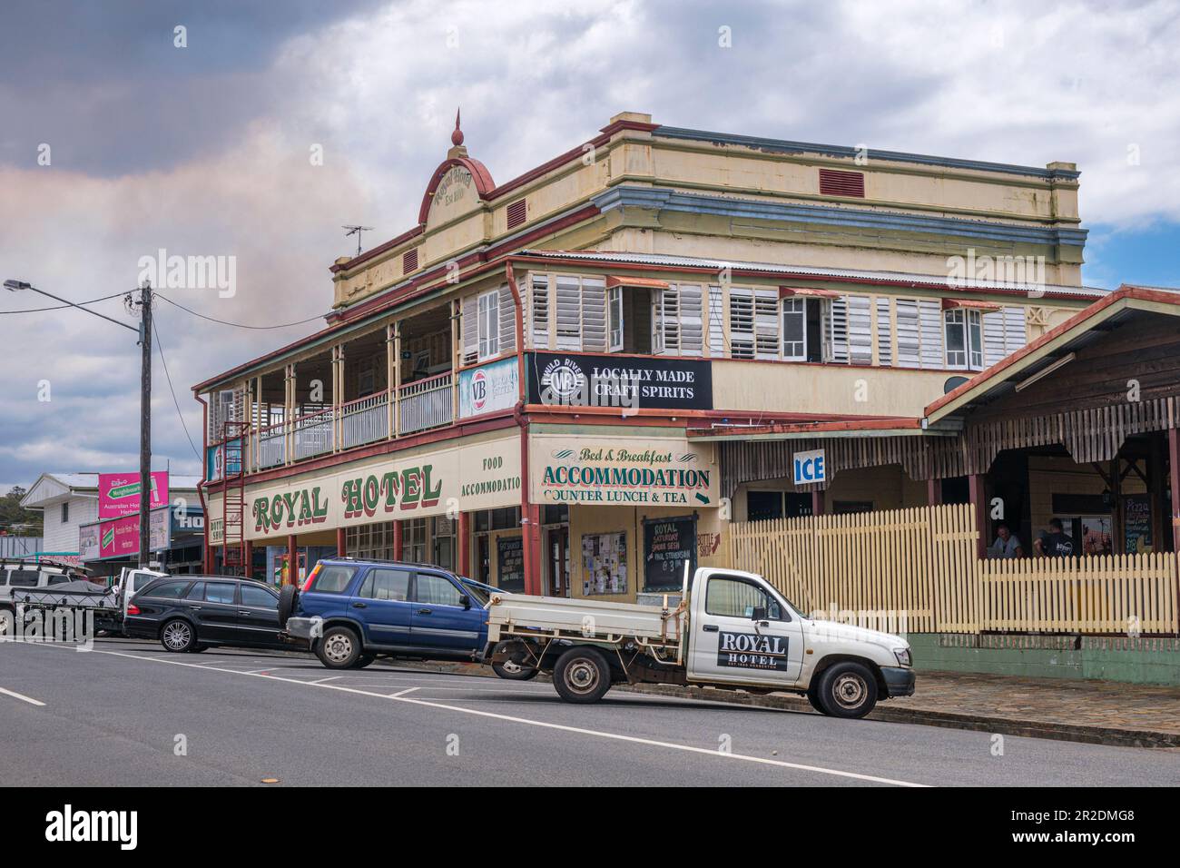 Un tipico pub australiano - The Royal Hotel, Herberton, Atherton Tablelands, Queensland, Australia Foto Stock