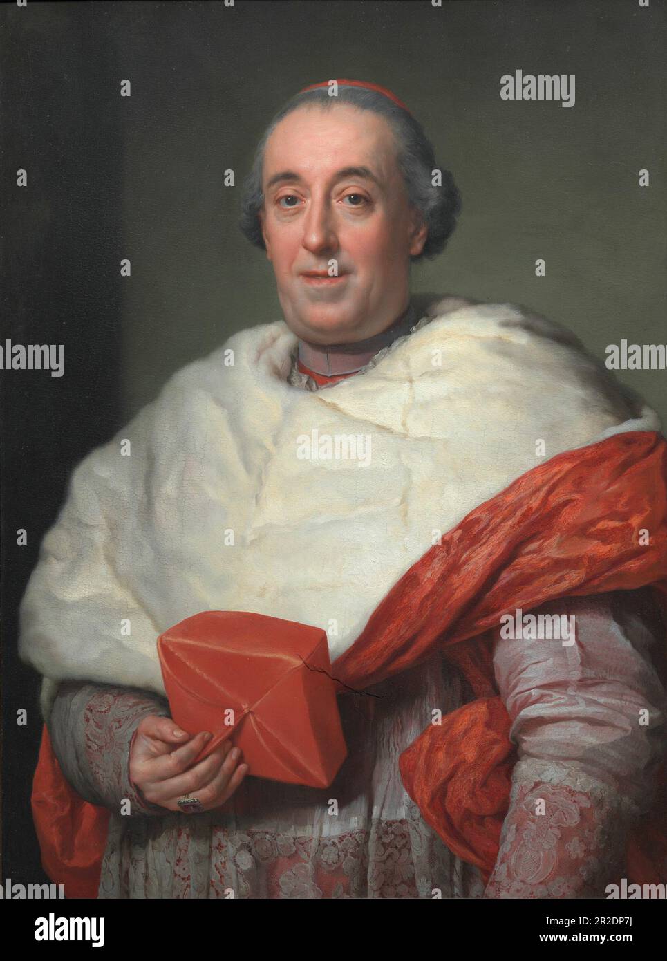 Ritratto del Cardinale Zelada Data: 1773 artista: Anton Raphael Mengs Tedesco, 1728–1779 Foto Stock