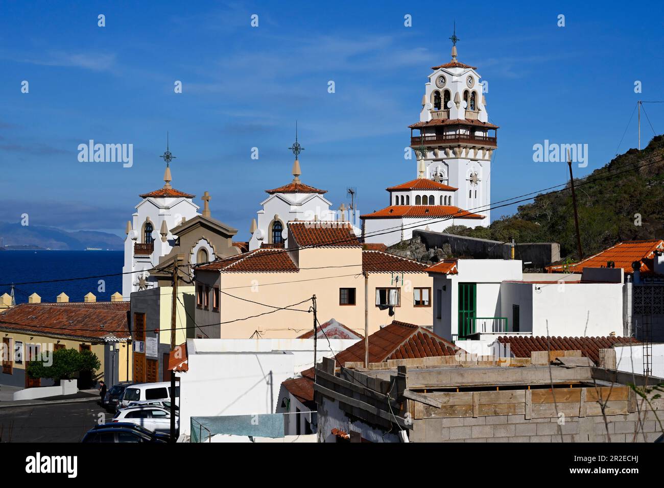 Basilica della Vergine di Candelaria, Candelaria città, Tenerife, Isole Canarie, Spagna Foto Stock