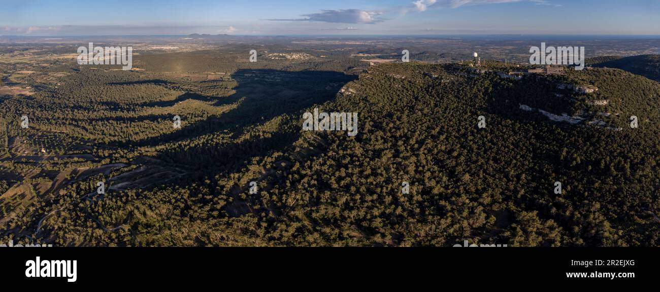 santuario di cura, cima della collina di Randa, Algaida, Maiorca, Isole Baleari, Spagna Foto Stock