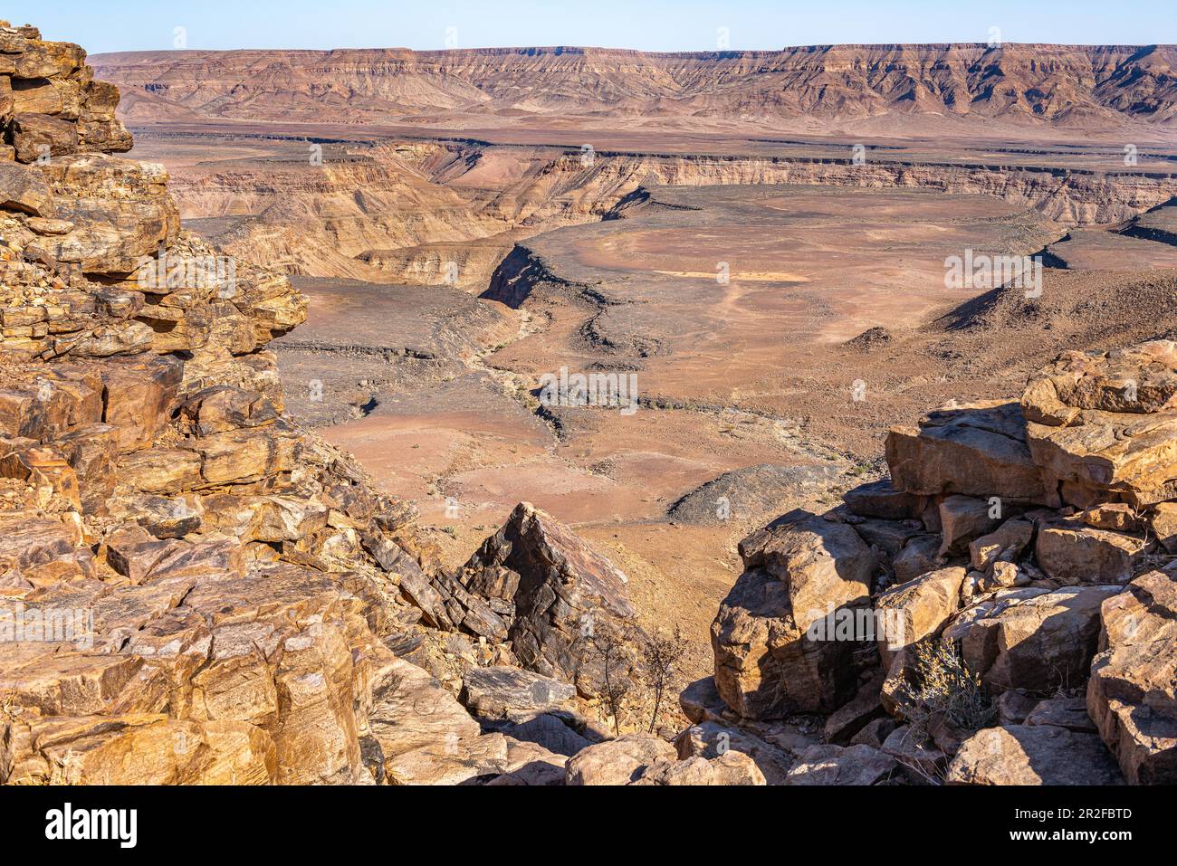 Fischfluss-Schlucht, ai-AIS-Richterveld Transfrontierl Park, Namibia Foto Stock