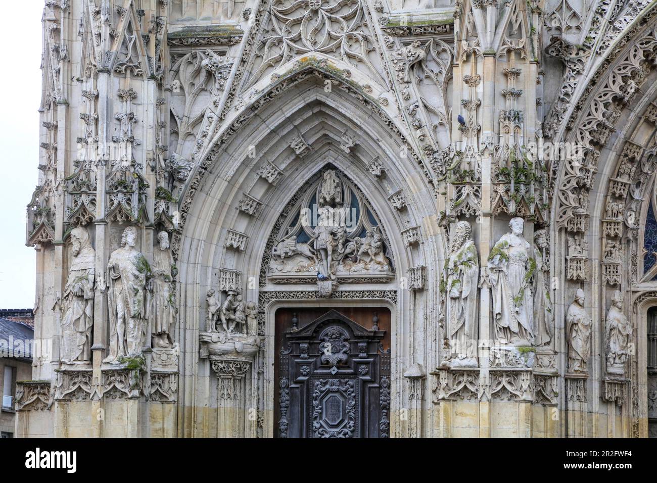 Collegiale Saint-Vulfran, Abbeville, dipartimento della Somme, regione degli Hauts-de-France, Francia Foto Stock