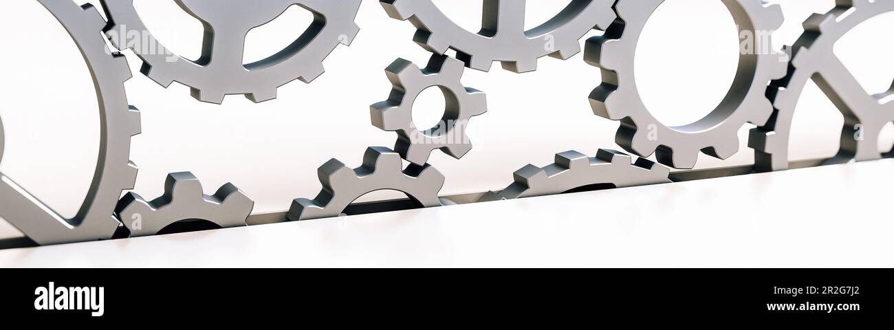 Concetto digitale, ricerca e idee aziendali. rendering 3d Foto Stock