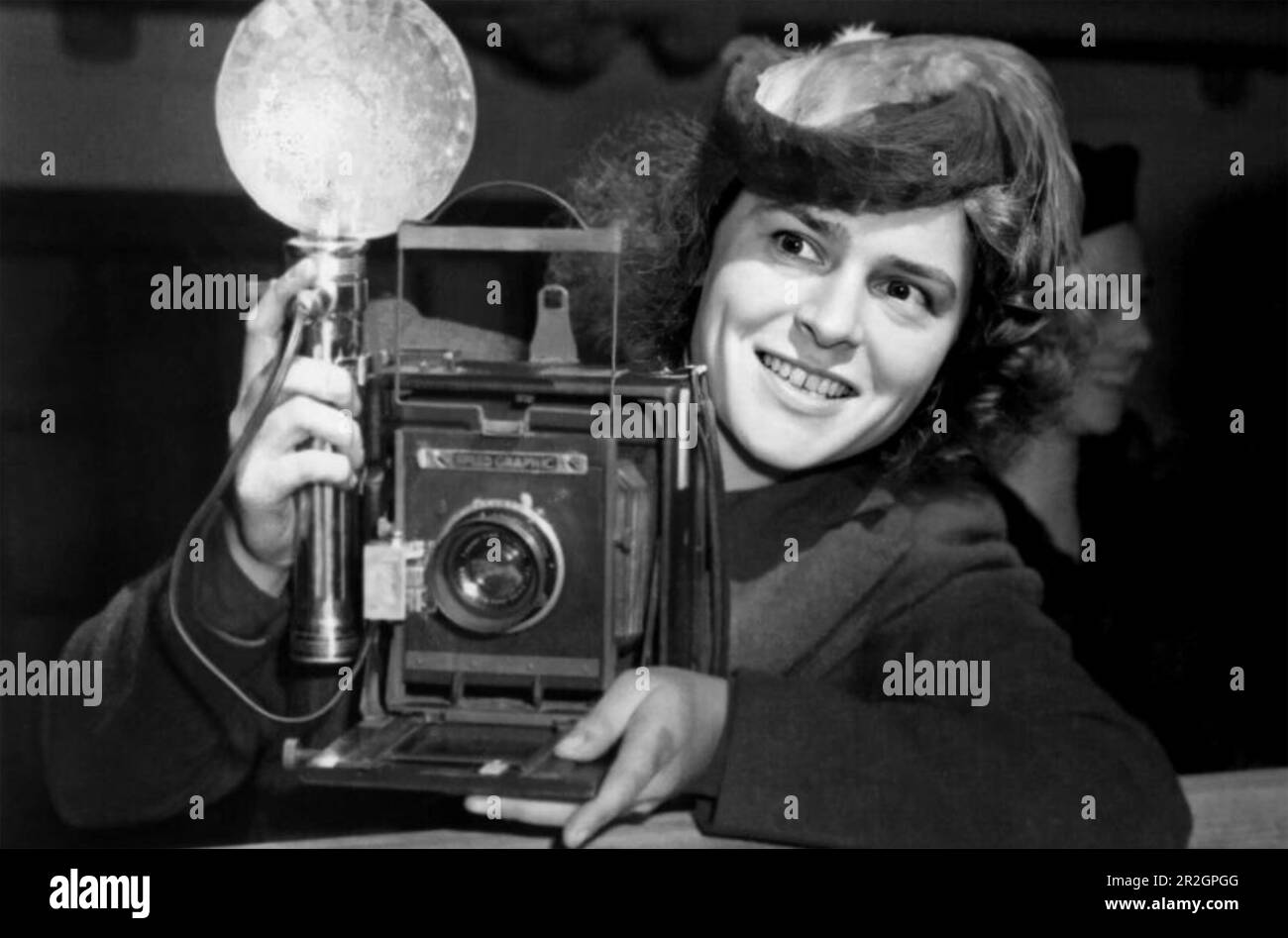 MARGARET BOURKE-WHITE (1904-1971) fotografo americano circa 1941 Foto Stock