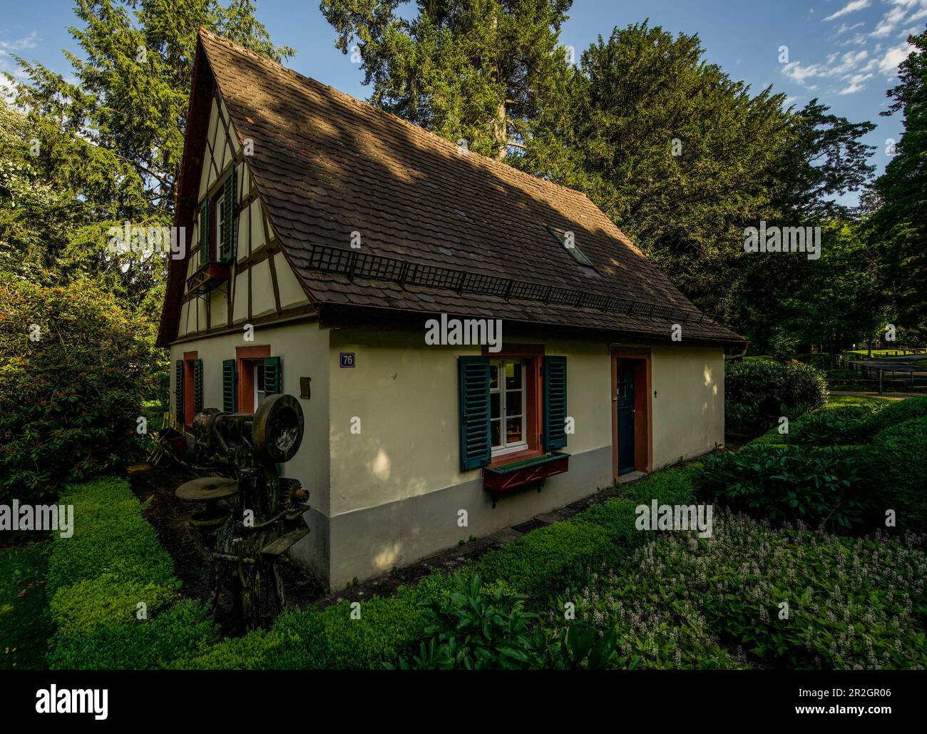 Cottage di Pastore su Lichtenthaler Allee, casa del re prussiano Wilhelm i durante i suoi soggiorni a Baden Baden Baden, Baden-Württemberg, Germania Foto Stock