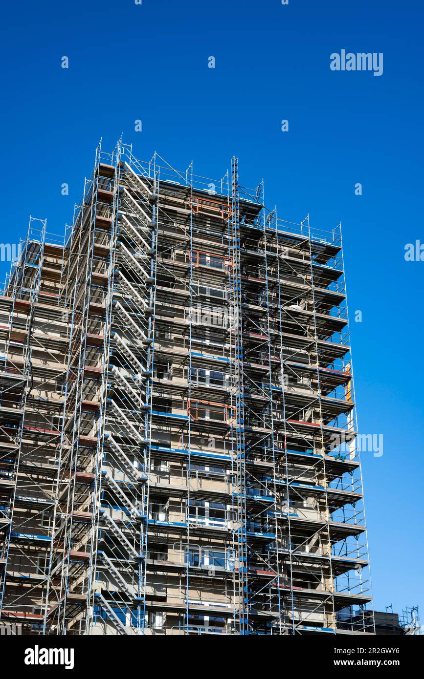 Città satellite di Chorweiler a Colonia, Nord Reno-Westfalia, Germania, Europa Foto Stock