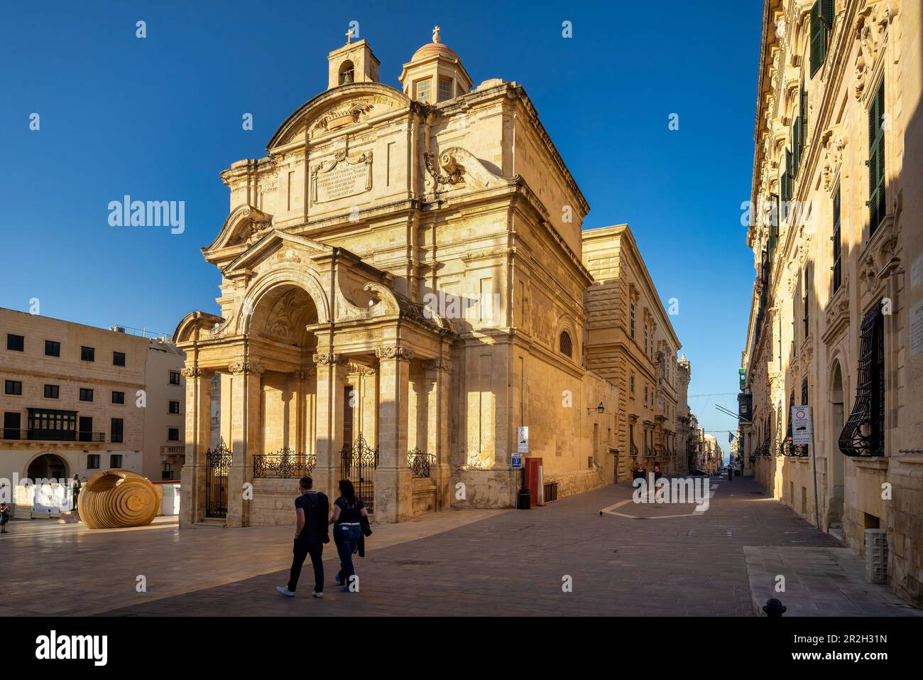 Chiesa di Santa Caterina d'Italia, Valletta, Malta, Europa Foto Stock