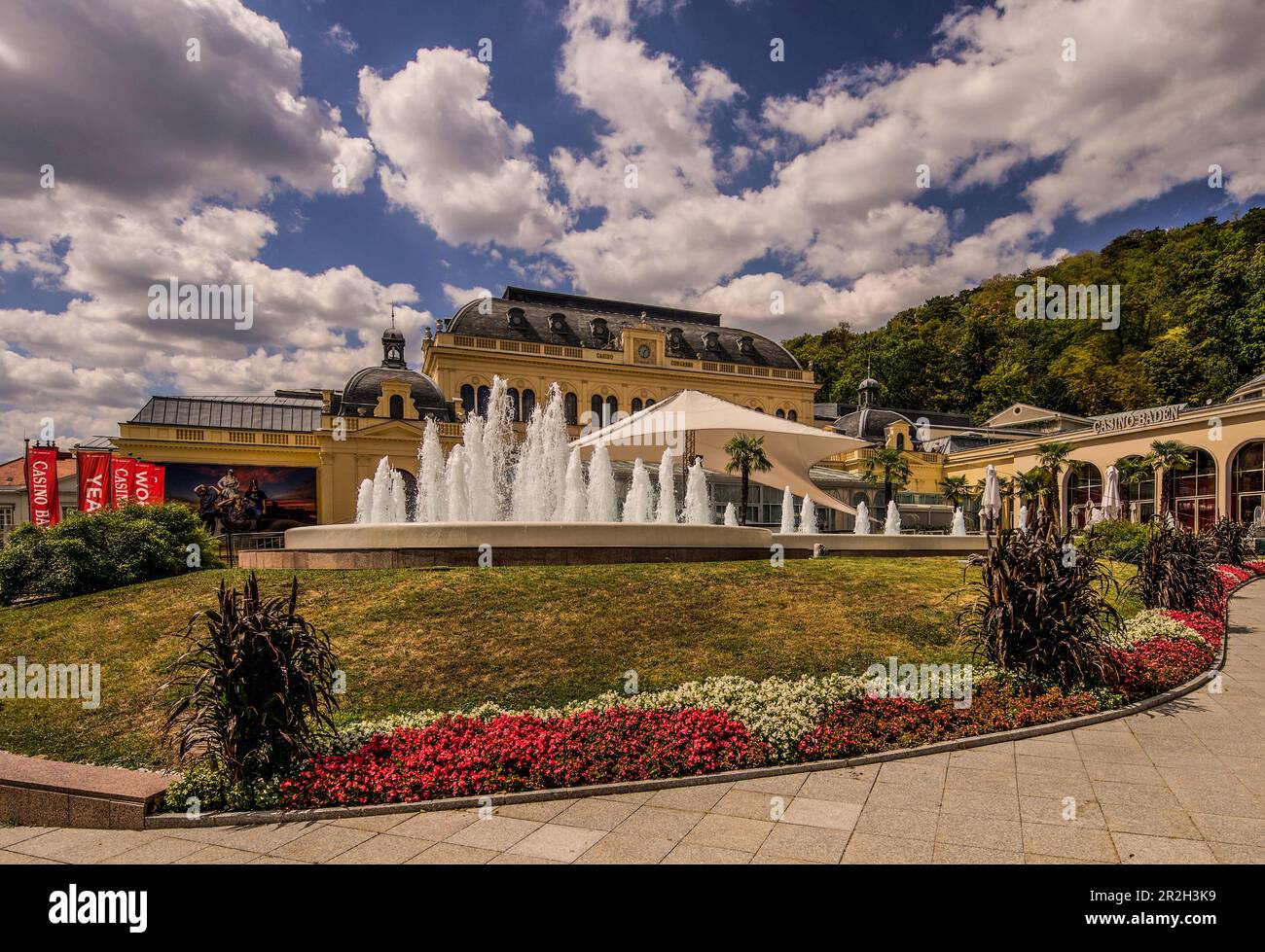 Congress Casino nel parco termale di Baden vicino a Vienna, bassa Austria; Austria Foto Stock