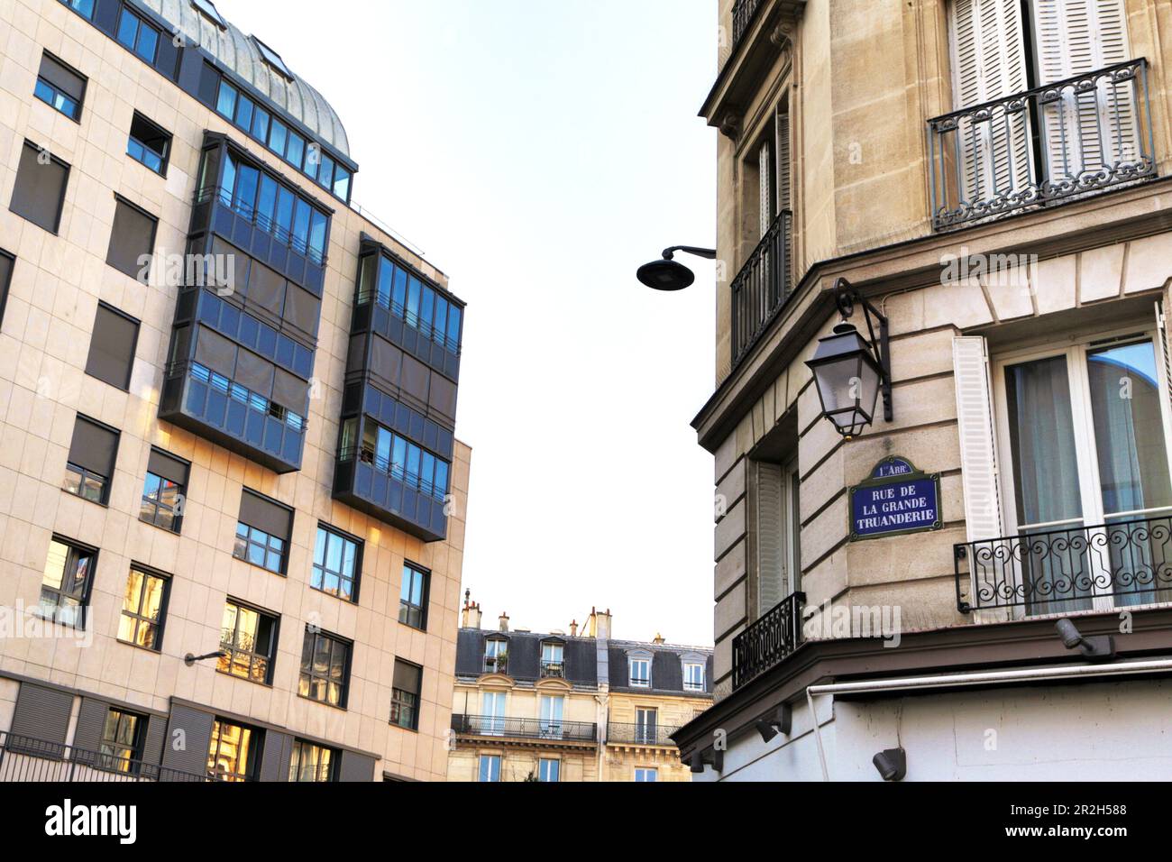 Francia, Parigi, Rue de la Grande Truanderie Foto Stock