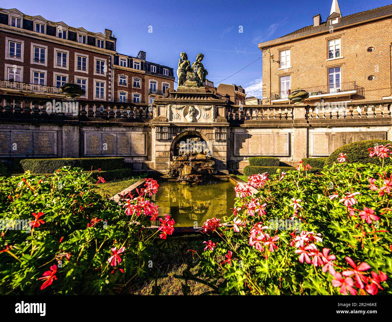 Cascade monumentale a Spa, provincia di Liegi, Belgio Foto Stock