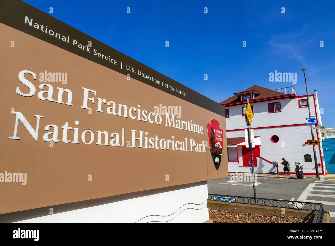 San Francisco Maritime National Historic Park, California, Stati Uniti Foto Stock