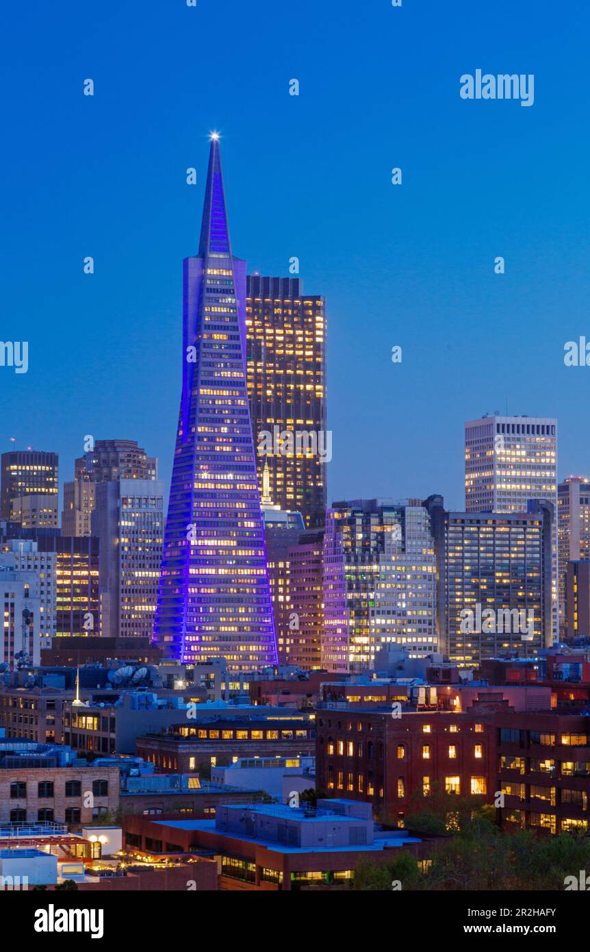 Skyline di San Francisco, California, Stati Uniti d'America Foto Stock