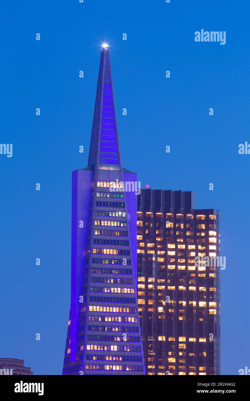 Skyline di San Francisco, California, Stati Uniti d'America Foto Stock