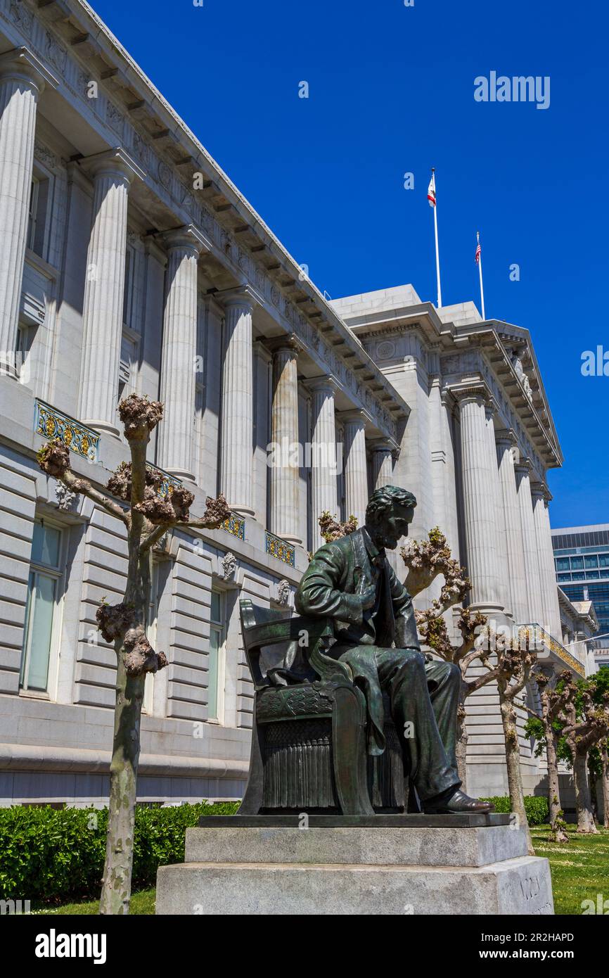 Municipio, Civic Center, San Francisco, California, Stati Uniti Foto Stock