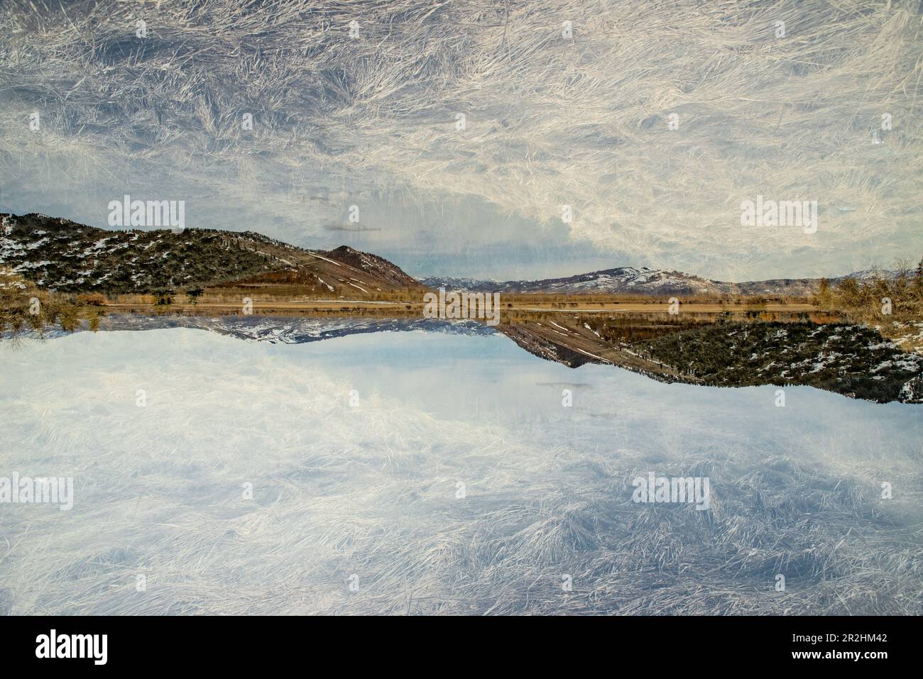Catena montuosa del Grand Teton. Foto Stock