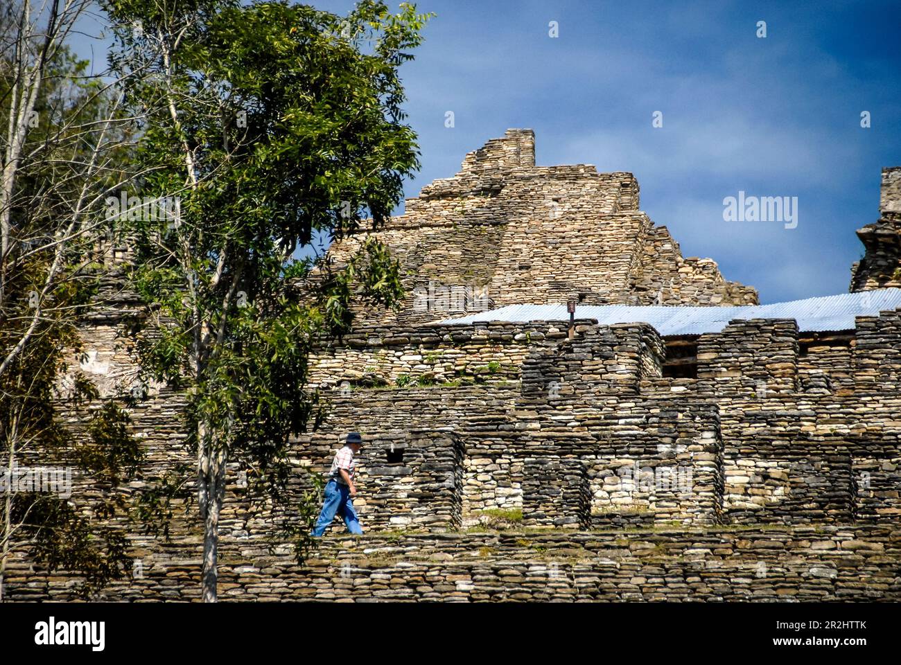 Tonina è un sito archeologico precolombiano situato nel Chiapas, in Messico Foto Stock