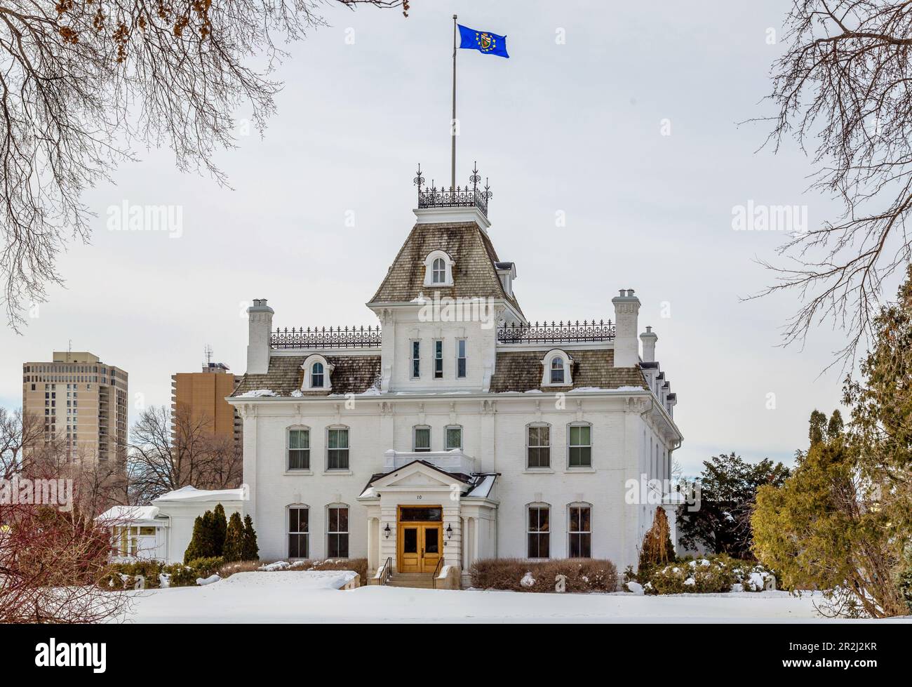 Palazzo del Governo, il governatore tenente della residenza storica del Manitoba Foto Stock
