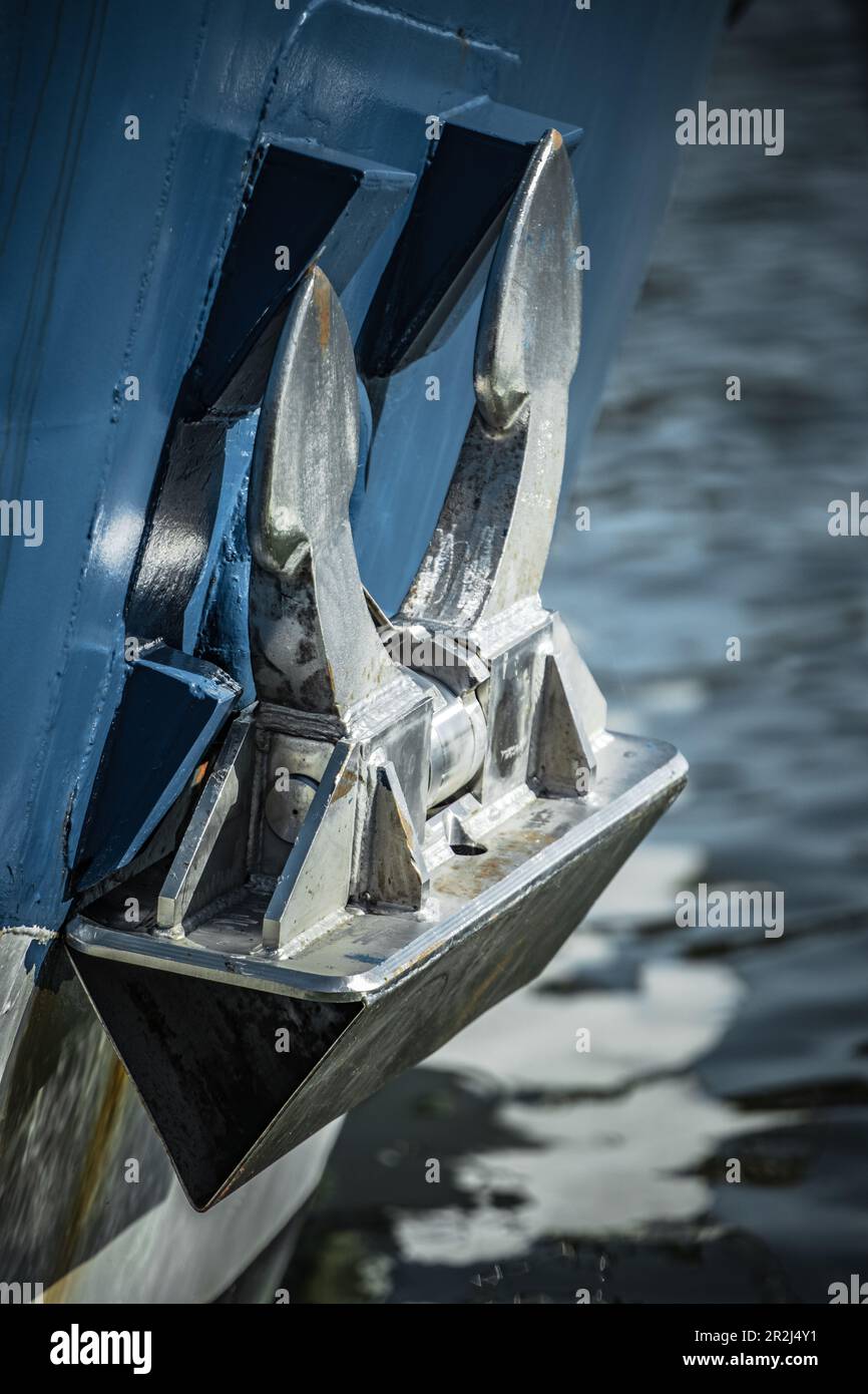 ancoraggio della nave Foto Stock