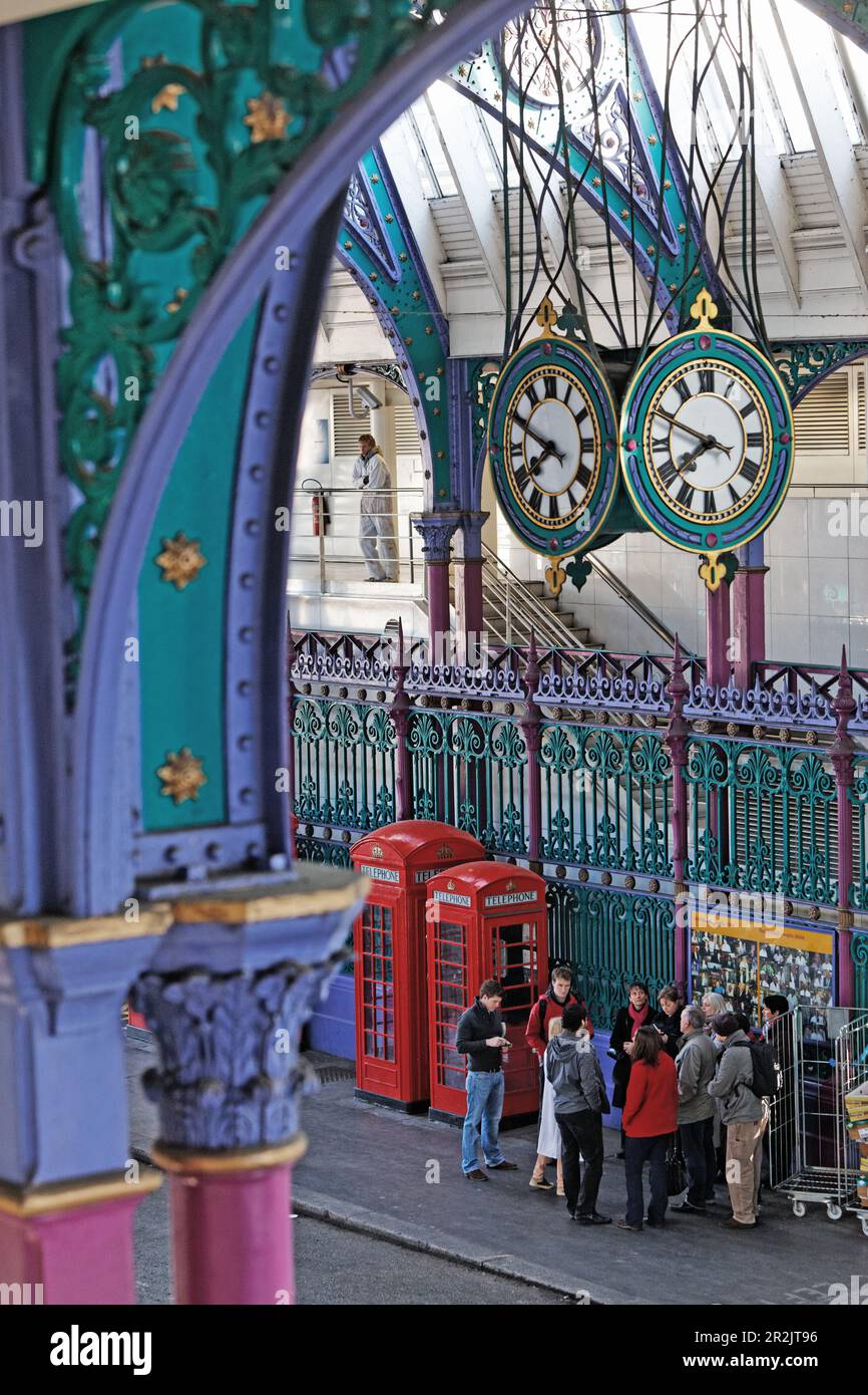 Architettura vittoriana a Smithfield Market, Clerkenwell, London, England, Regno Unito Foto Stock
