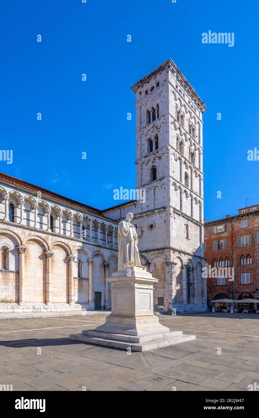 San Michele in Foro, Lucca, Provincia di Lucca, Toscana, Italia Foto Stock